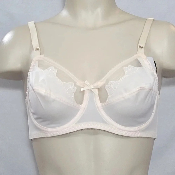 40B Bali 180 Flower Underwire Bra‎ Ivory New with Tags - Picture 1 of 3